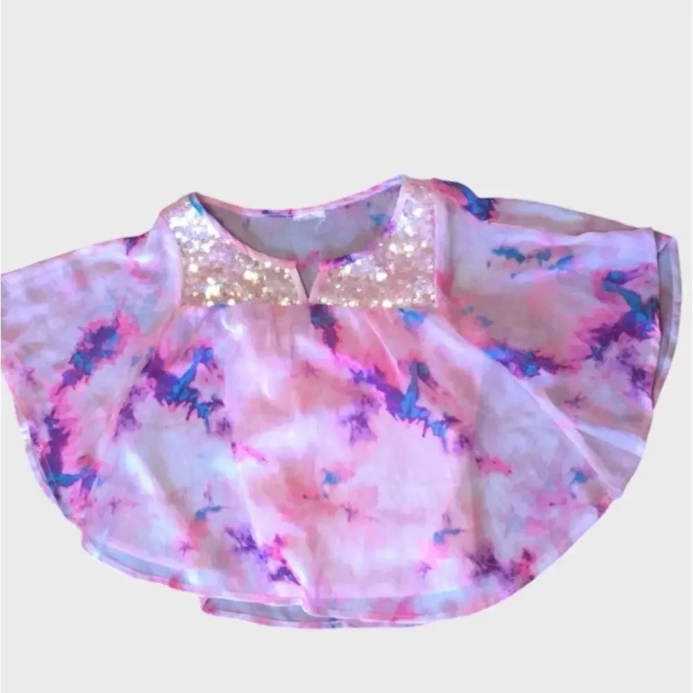 Justice Boho Style Pink Top